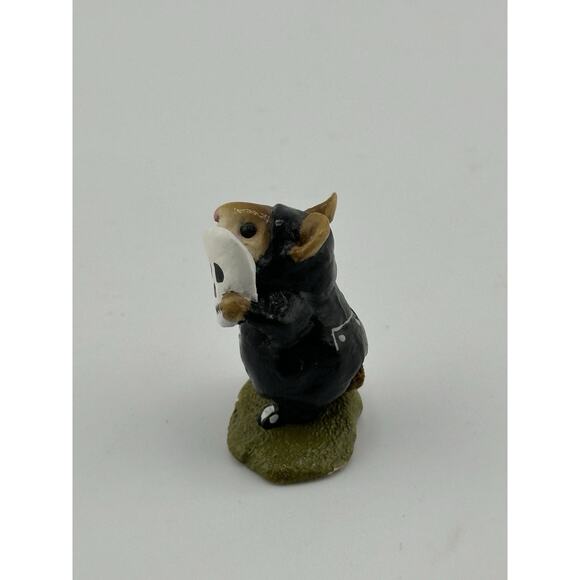 Wee Forest Folk "Skeleton Mousey" 1987 Mouse Halloween M-157 A. Petersen Retired - Picture 3 of 9